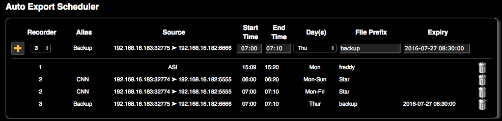 autoExport Scheduler